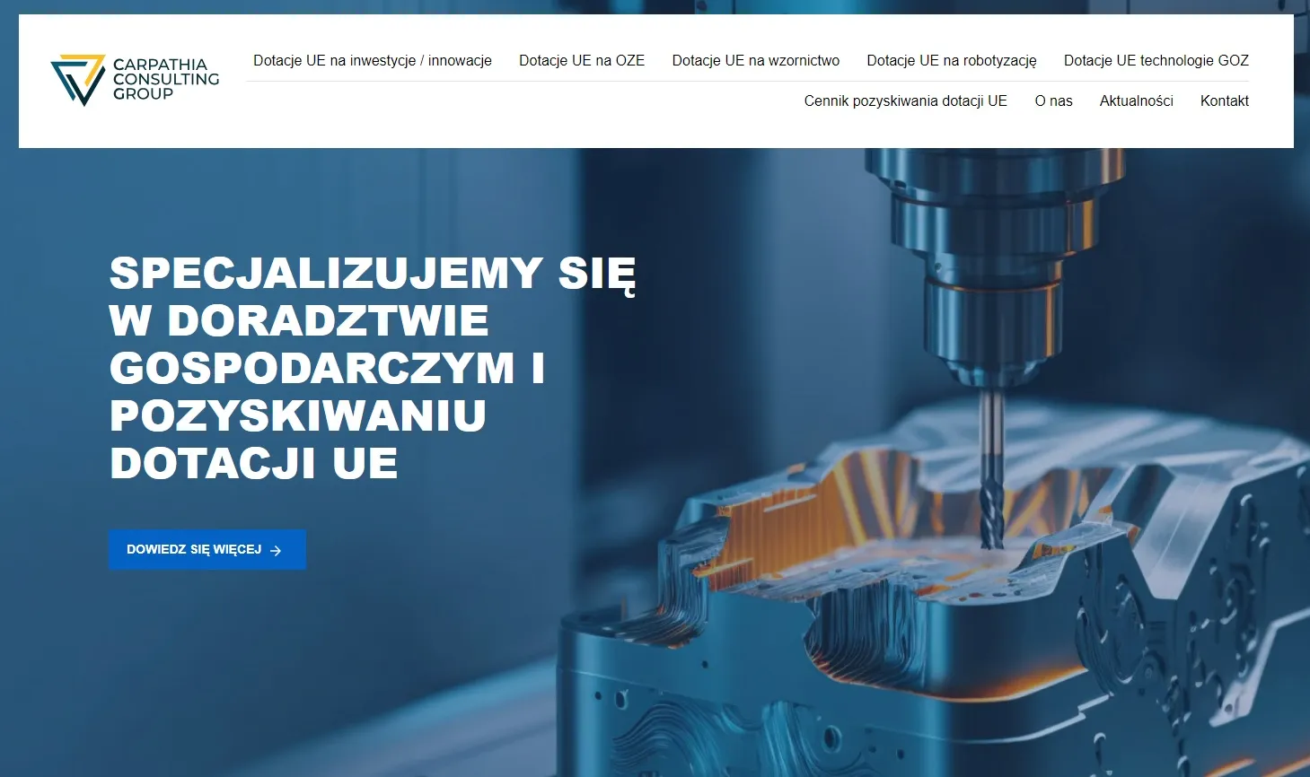 Strona www Grupa Konsultingowa Karpaty