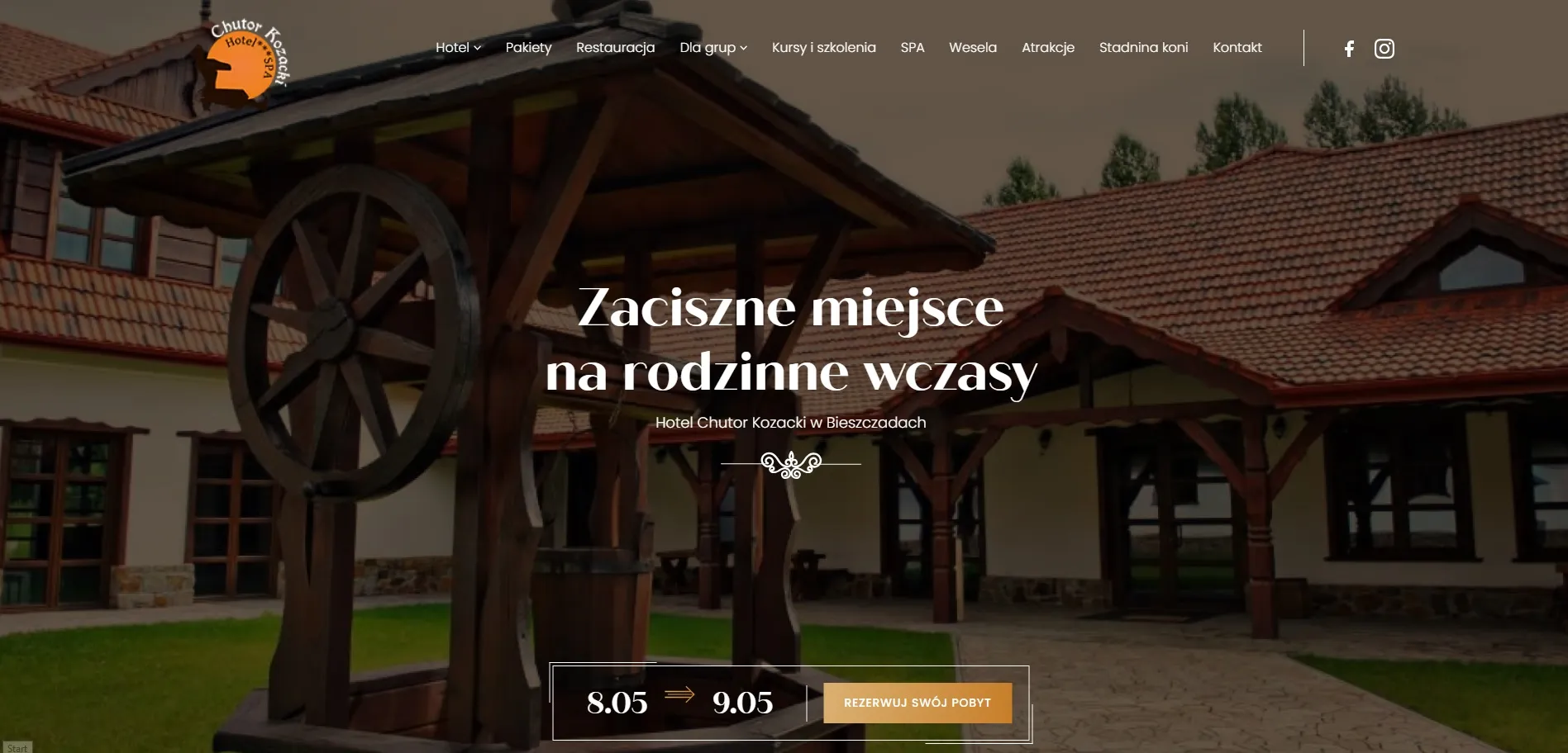 Strona www Zagroda Kozacka